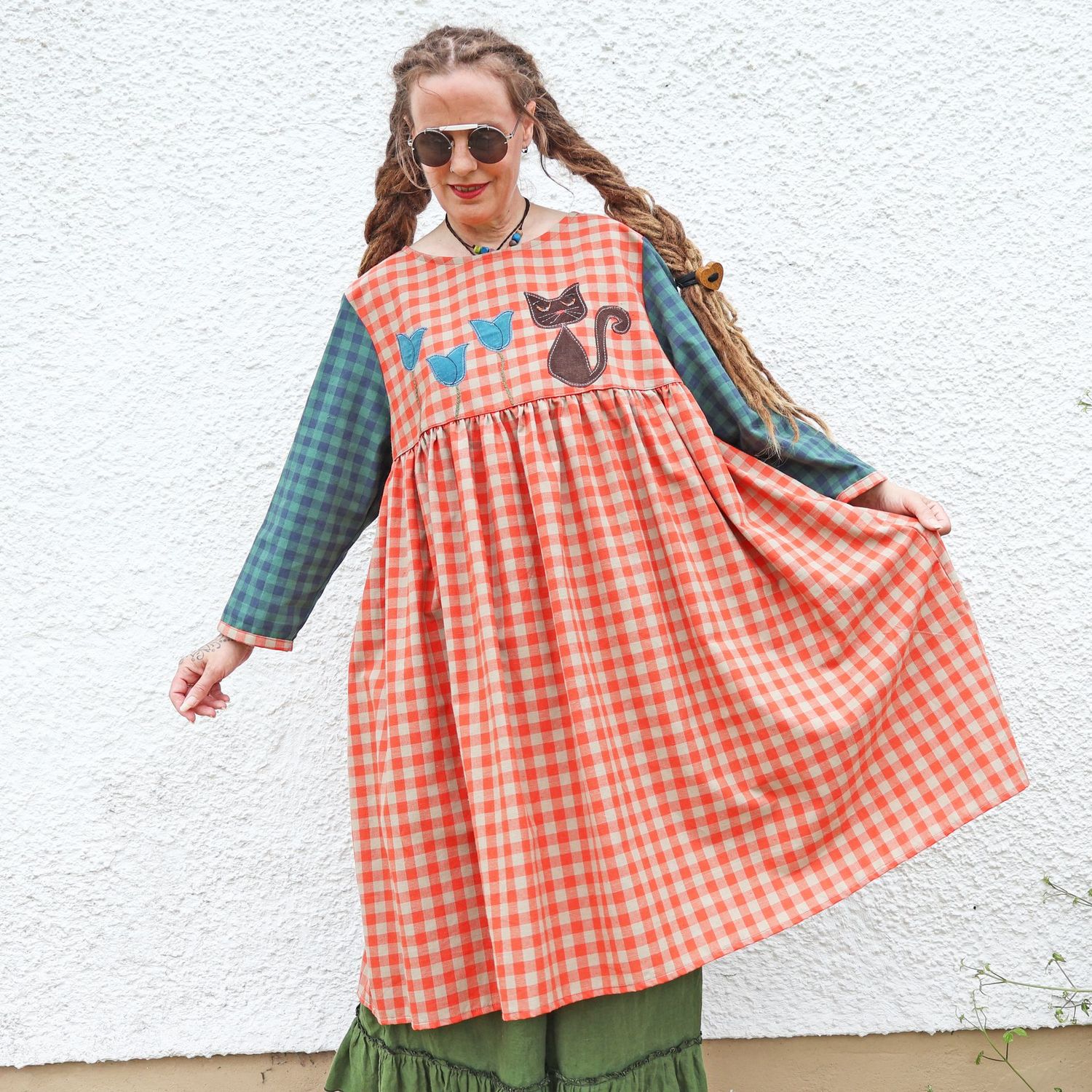 Gingham Cat Dress
