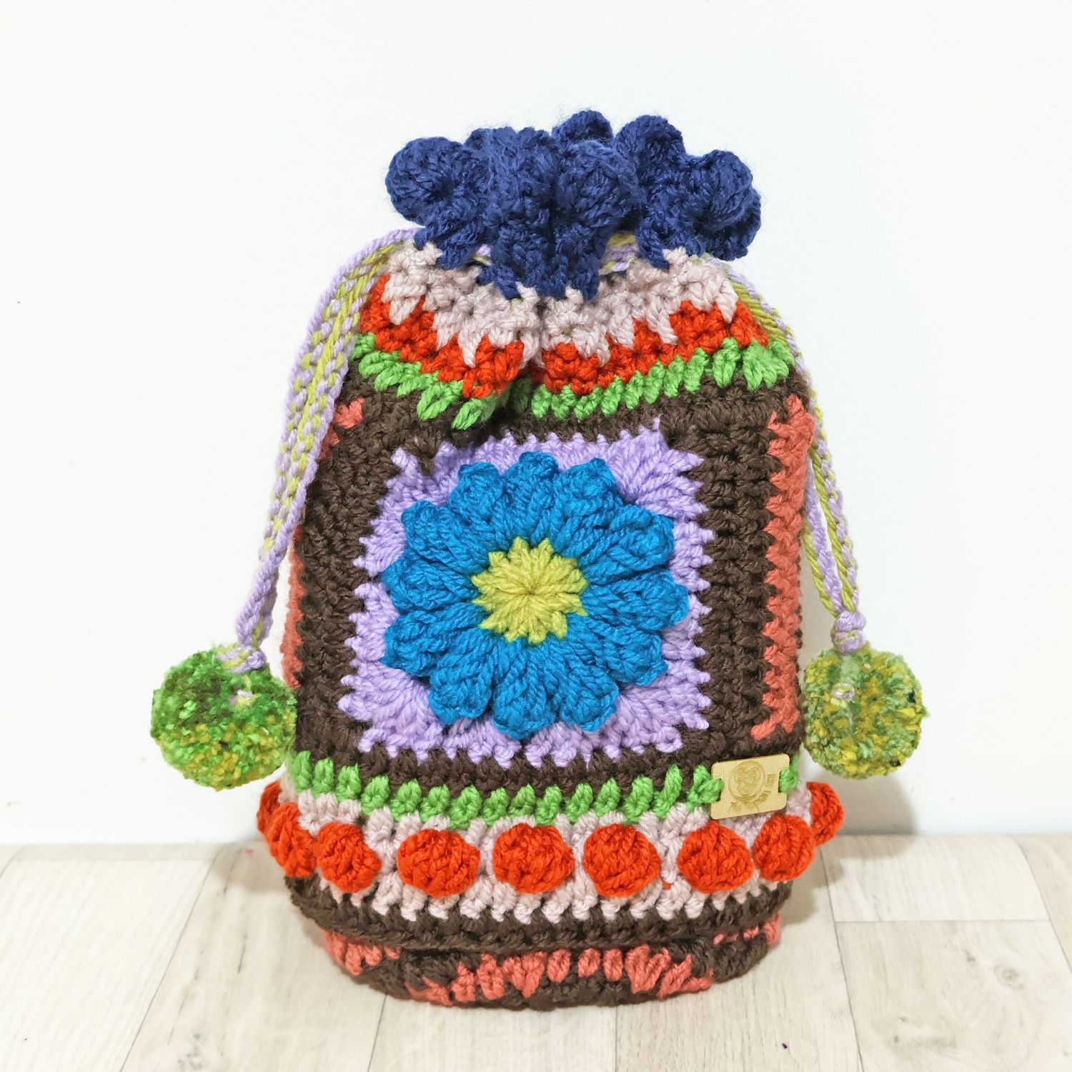 Crochet Pouch Turquoise Flower Crochet Pouch Turquoise Flower