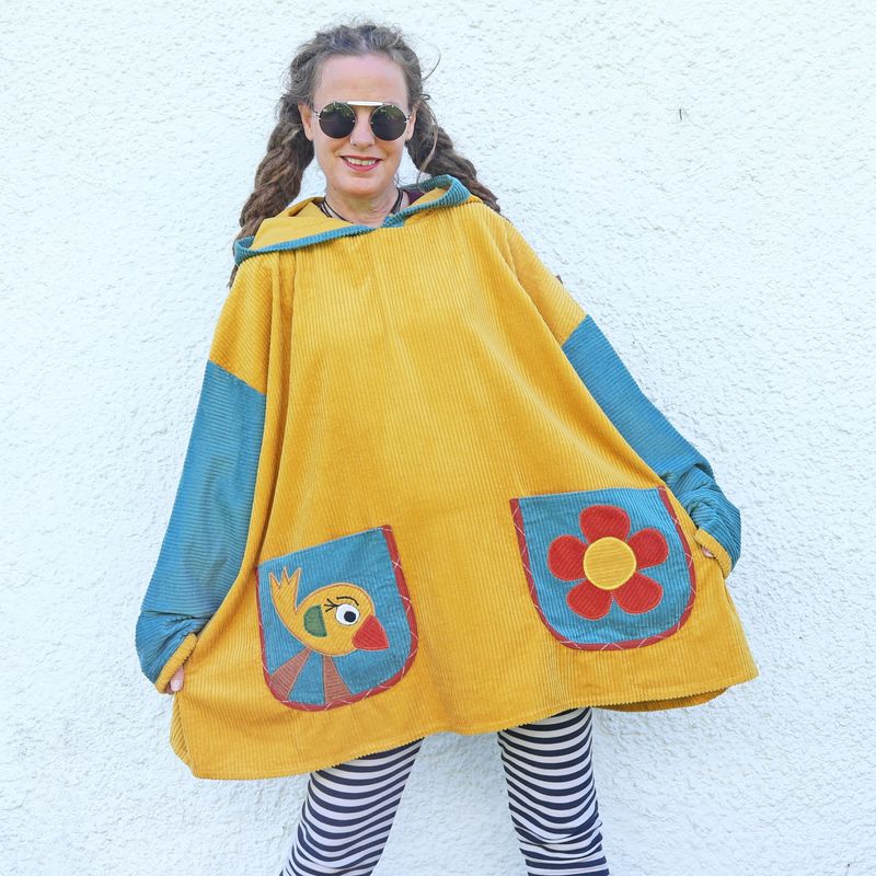 SOLD Corduroy Bird Tunic