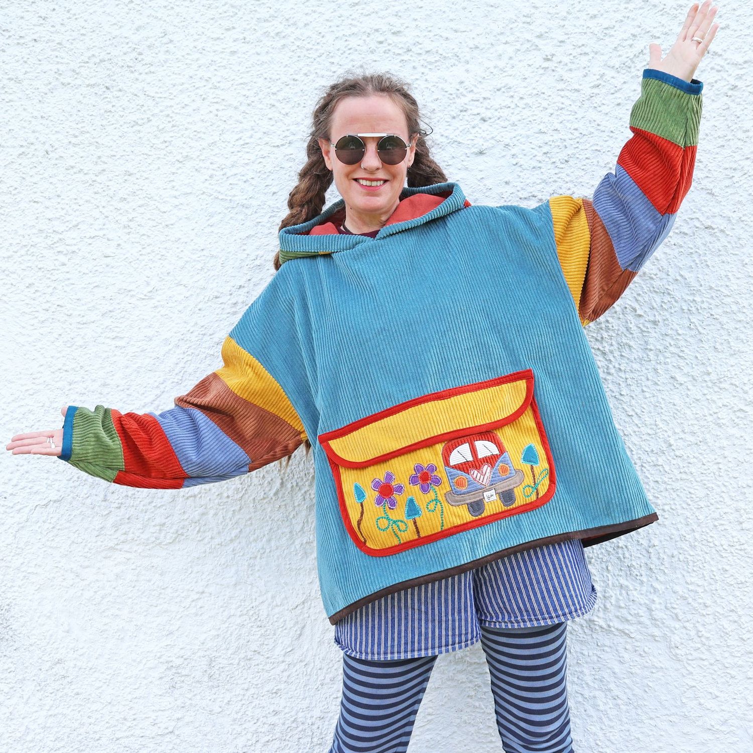 Corduroy Pocket Camper Hoodie