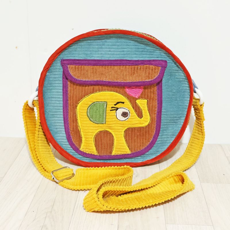 SOLD Circle Elephant Bag