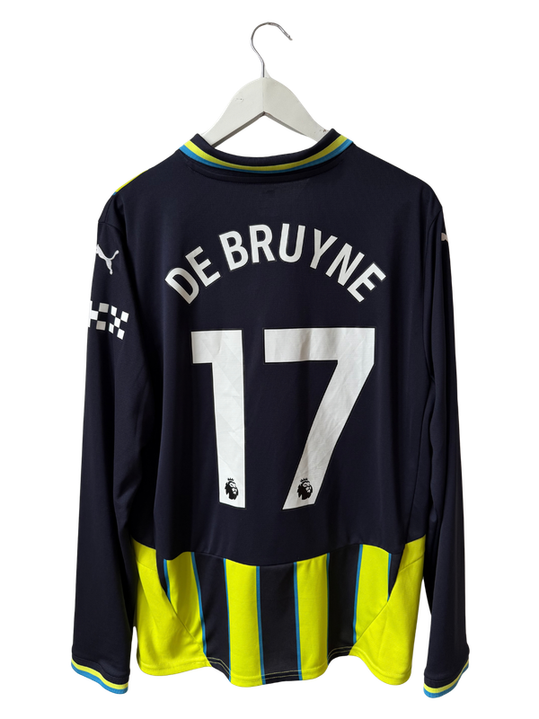 Manchester City 2024/2025 Away Shirt L/S - De Bruyne #17 (L)
