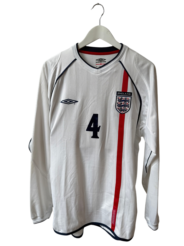 England 2001/2003 Home Shirt L/S - Gerrard #4 (L)
