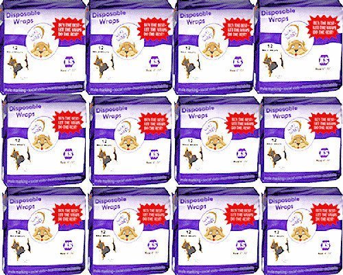 XS CASE - DISPOSABLE MALE DOG WRAPS