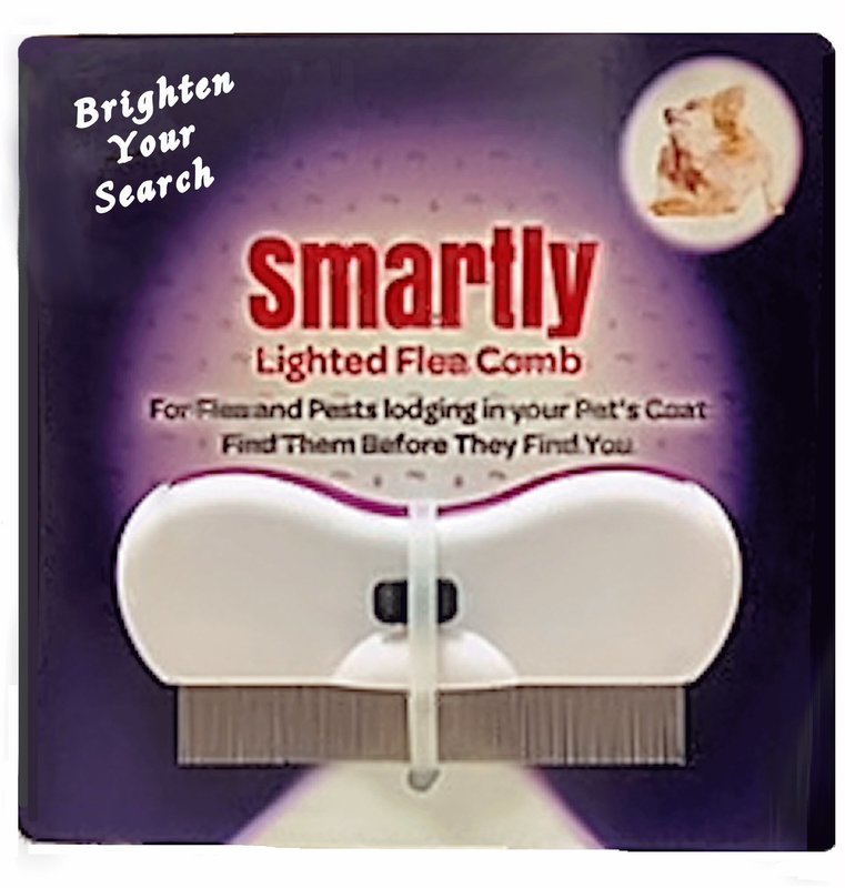 "smartly" LIGHTED FLEA COMB
