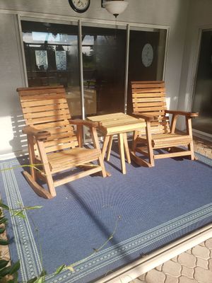 Rocking Chairs & Table Set