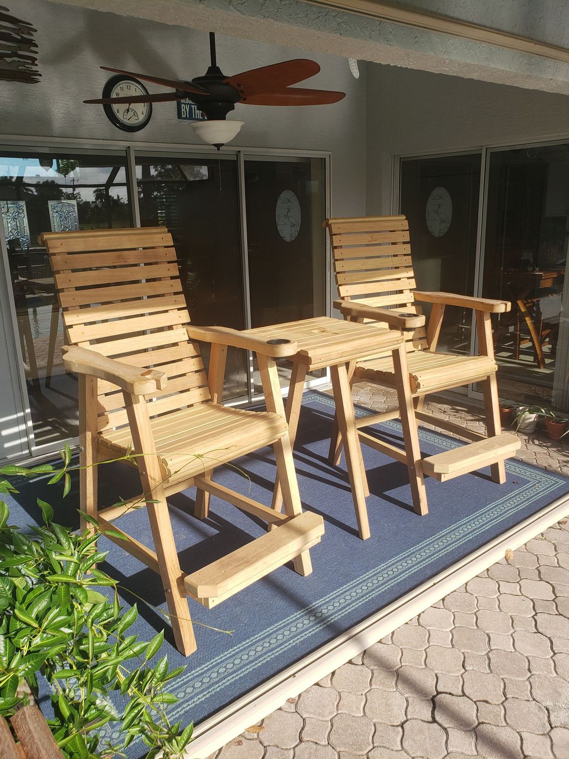 Tall Chairs & Table Set