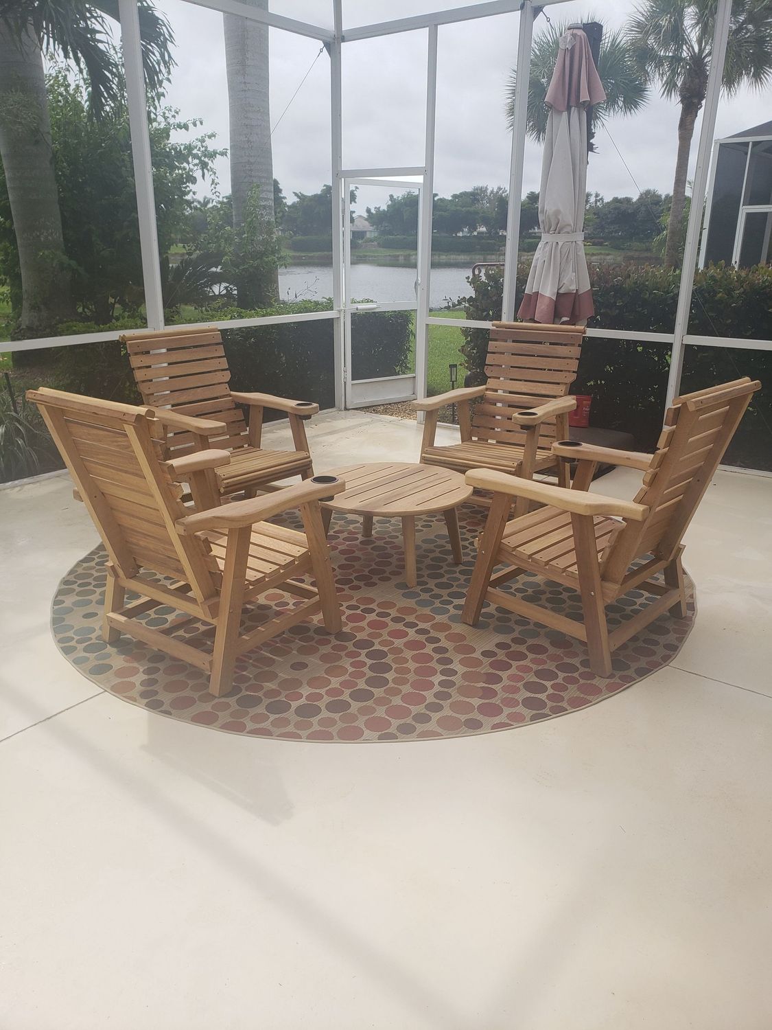 Firepit Set (4 Standard Chairs with Coffee Table)