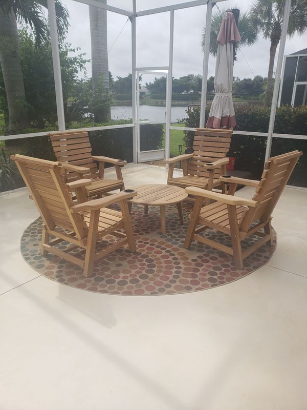 Firepit Set (4 Standard Chairs with Coffee Table)