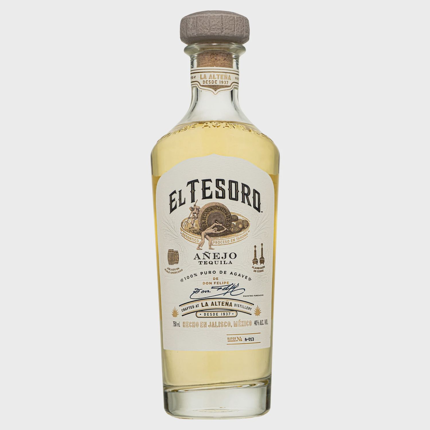 El Tesoro anejo tequila 750ml