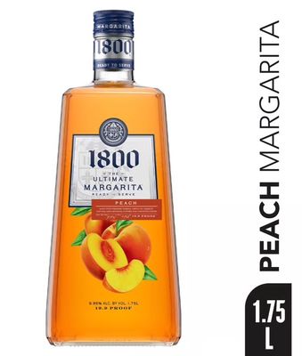 1800 The Ultimate Margarita Peach Cocktail RTD Bottle (1.75 L)
