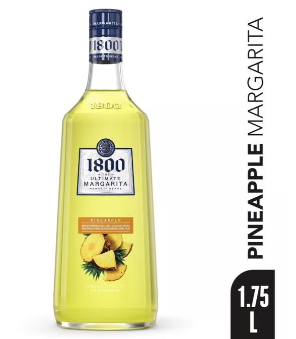 1800 The Ultimate Margarita Pineapple RTD Cocktail Bottle (1.75 L)