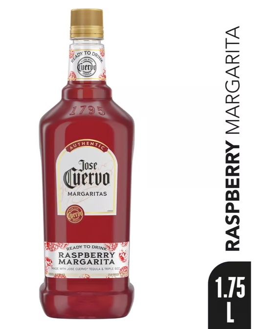 Jose Cuervo Raspberry Margarita Authentic Cocktail RTD Plastic Bottle (1.75 L)