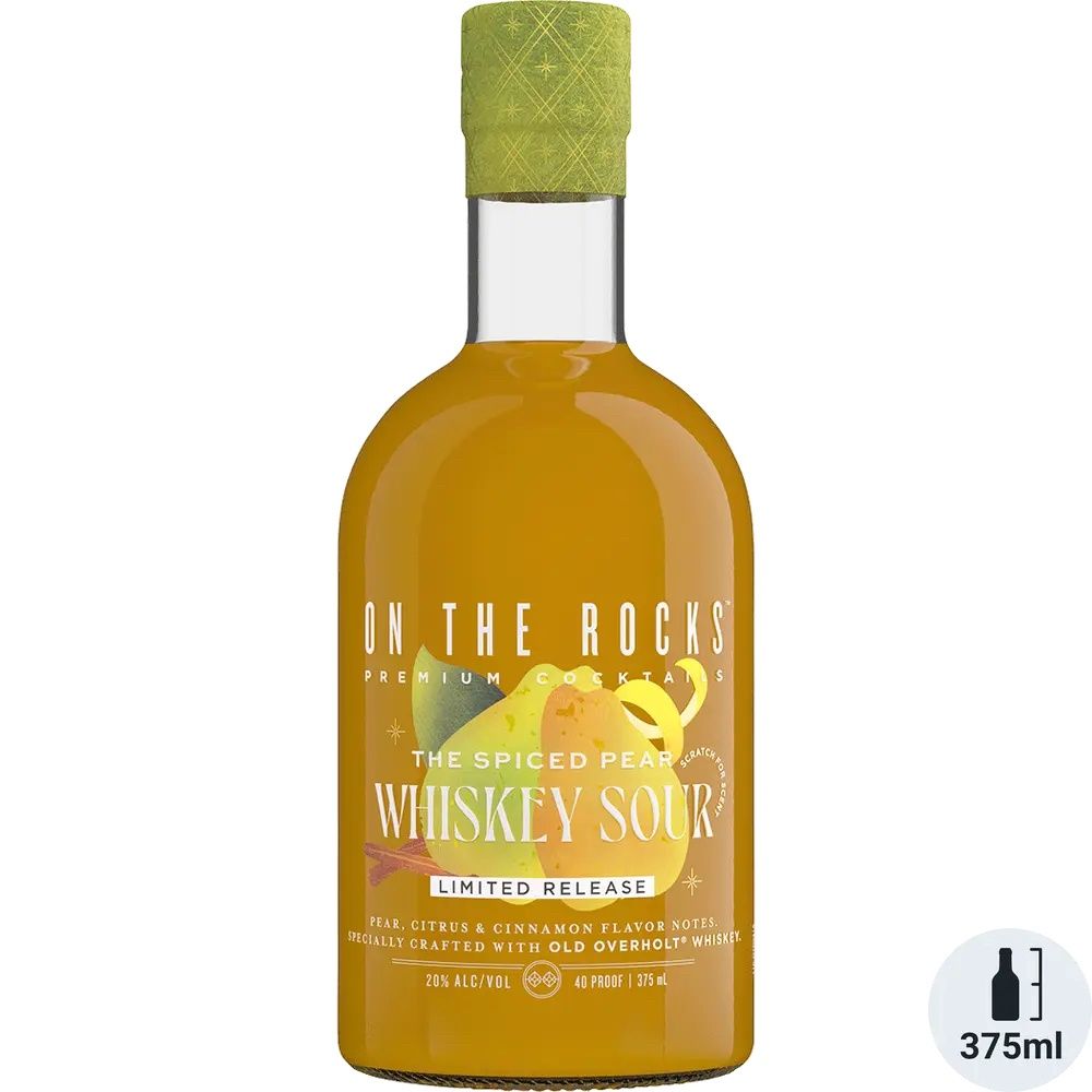 On The Rocks Spiced Pear Whiskey Sour 375ml