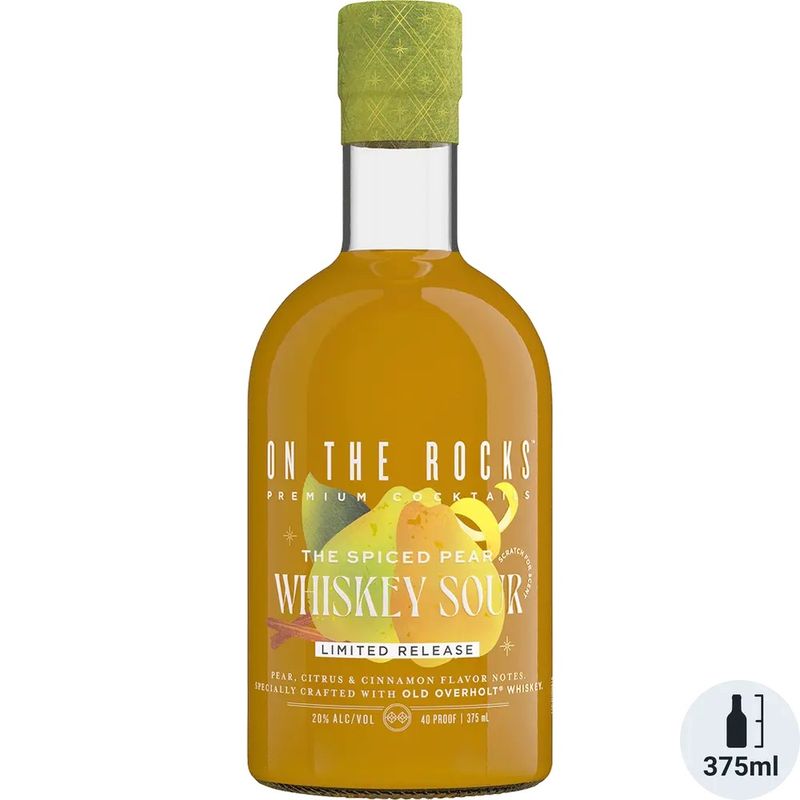 On The Rocks Spiced Pear Whiskey Sour 375ml