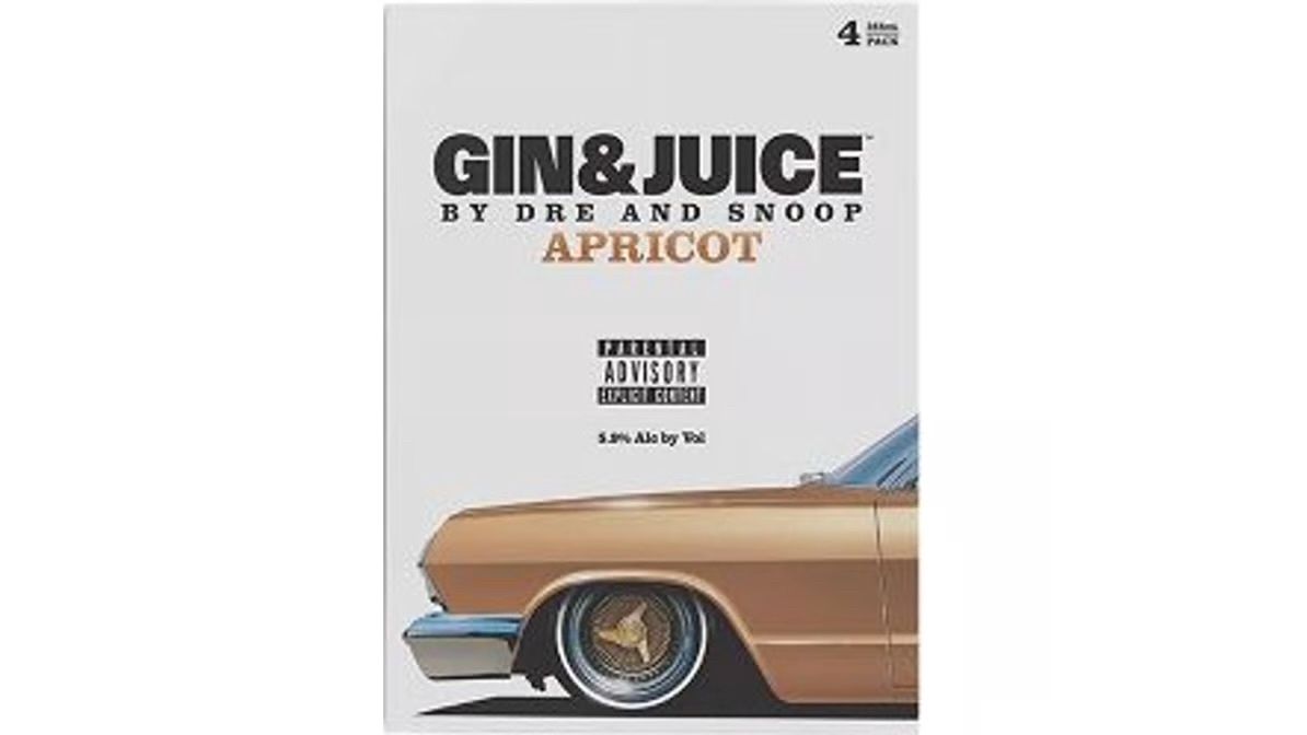 Gin &amp; Juice Apricot by Dre Snoop Cocktail Cans (355 ml x 4 ct)