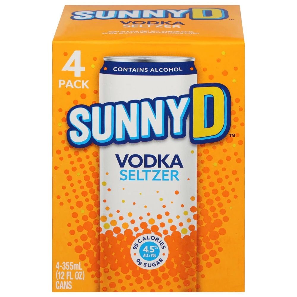 Sunny D Vodka Hard Seltzer 4 pk / 12 fl oz