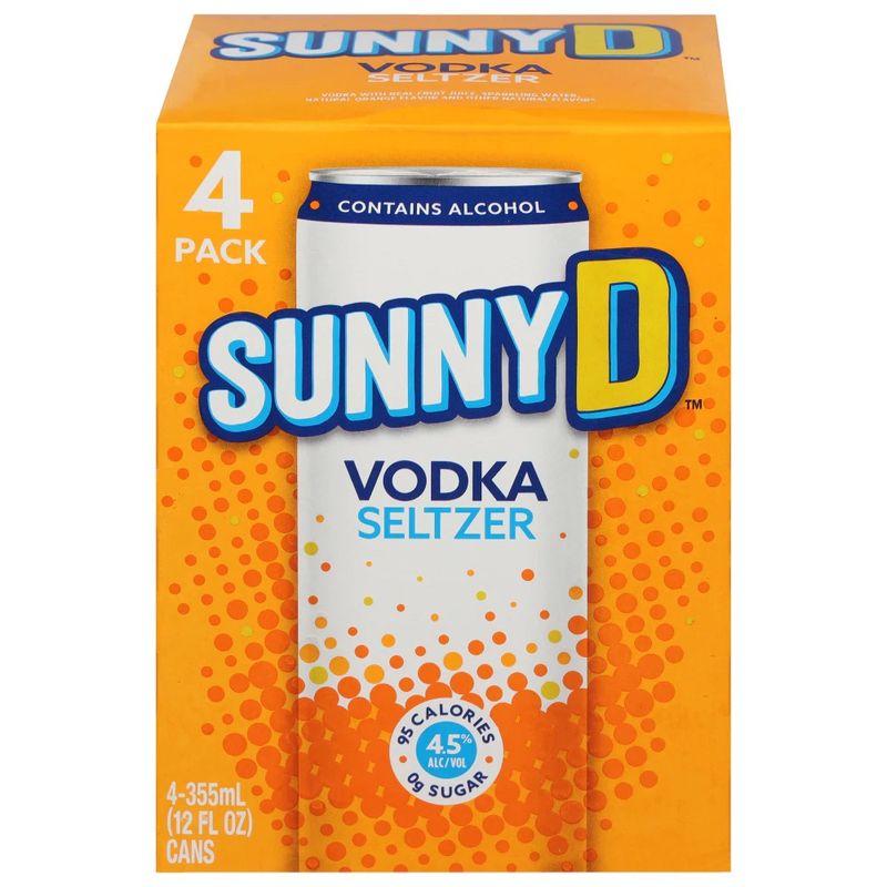 Sunny D Vodka Hard Seltzer 4 pk / 12 fl oz
