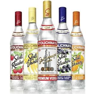 Stoli vodka All flavors 750ml