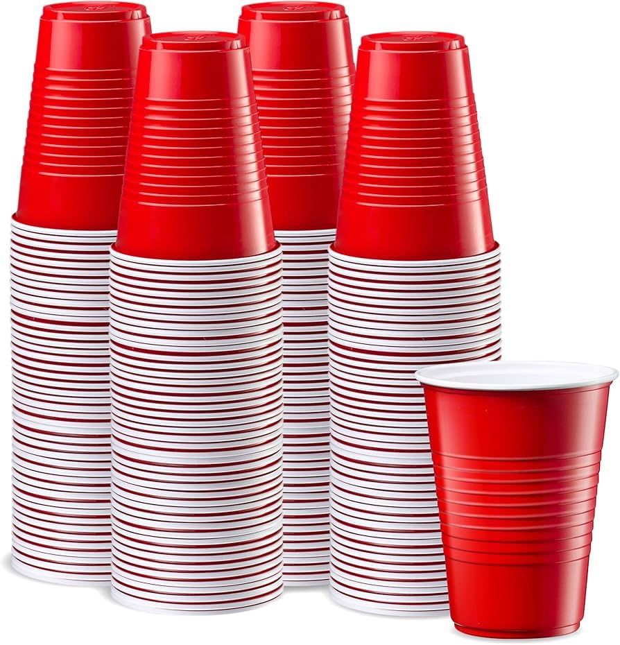 Party 12 Plastic Cups 16oz
