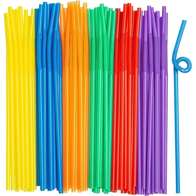 Truestyle Flexible Plastic Straws 100PC