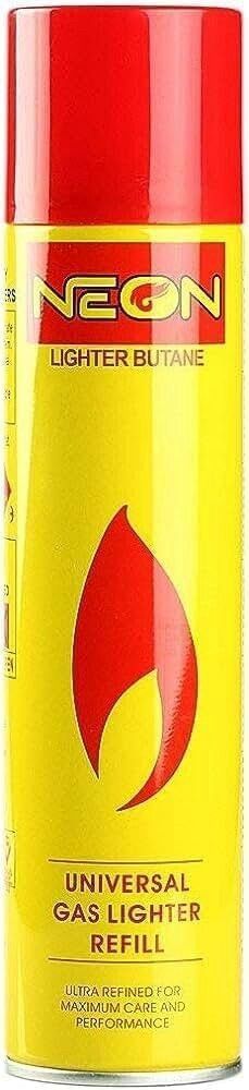 Neon Lighter Butane Universal Gas Lighter Refill 300ml (10.14 FL OZ)