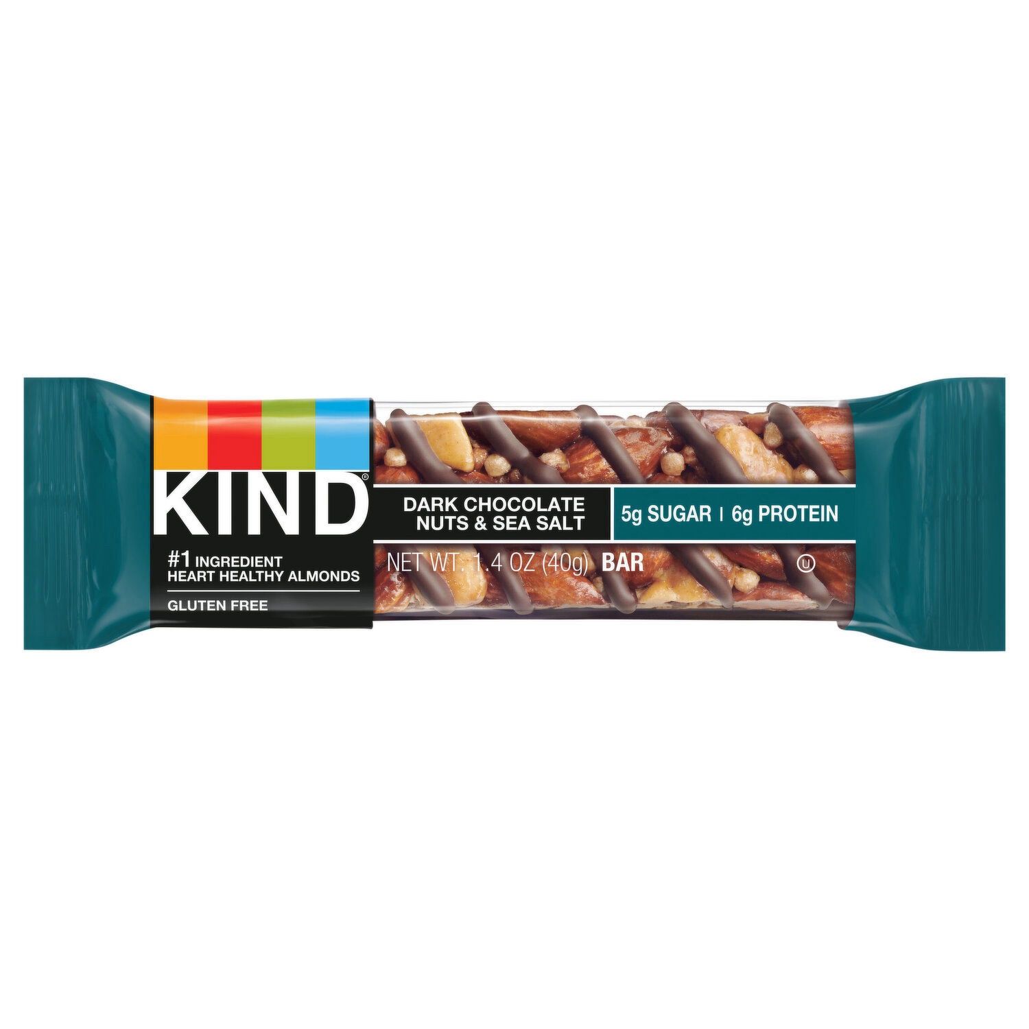 Kind Dark Chocolate Nuts &amp; Sea Salt With Almonds &amp; Peanuts 3.3