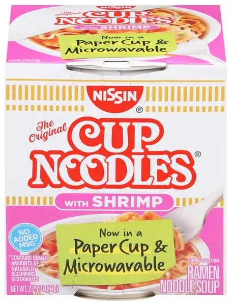 Cup Noodles With Shrimp  single