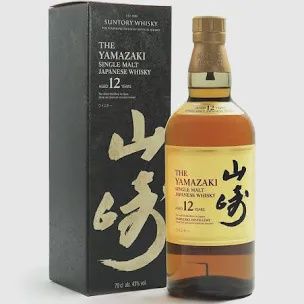 The yamazaki Single malt Japanese Whiskey 12 years 750ml