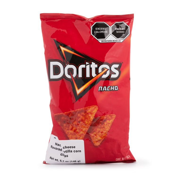 Doritos Mexicanos de Nacho, Sabor Queso Sabritas 144 gramo(s)