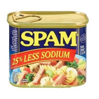 Spam 25% Less Sodium
