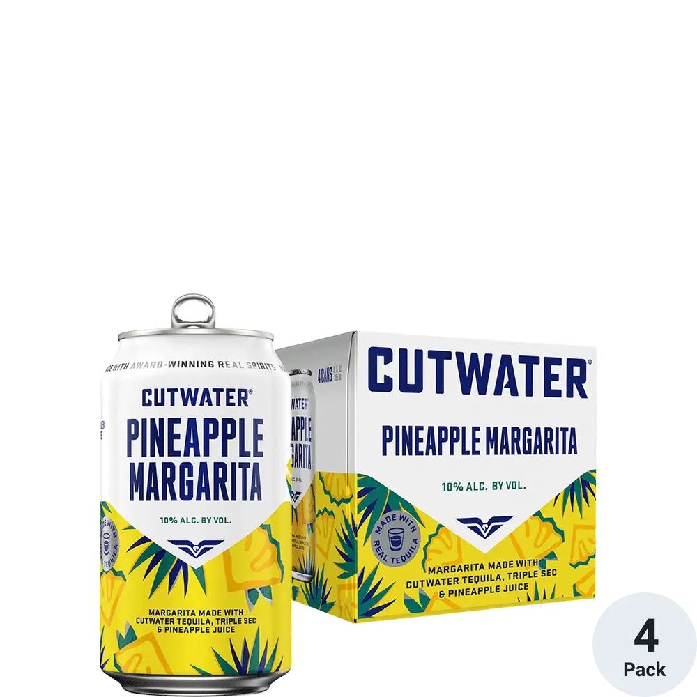 Cutwater Tequila Pineapple Margarita 4pk-12oz cans