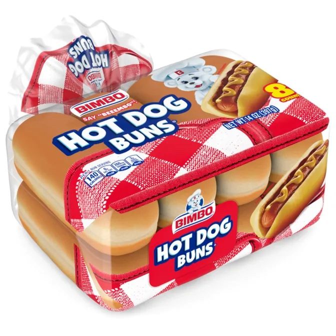 Bimbo Hot Dog Buns 8 Count