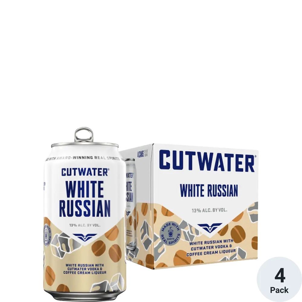 Cutwater Vodka White Russian 4pk-12oz cans