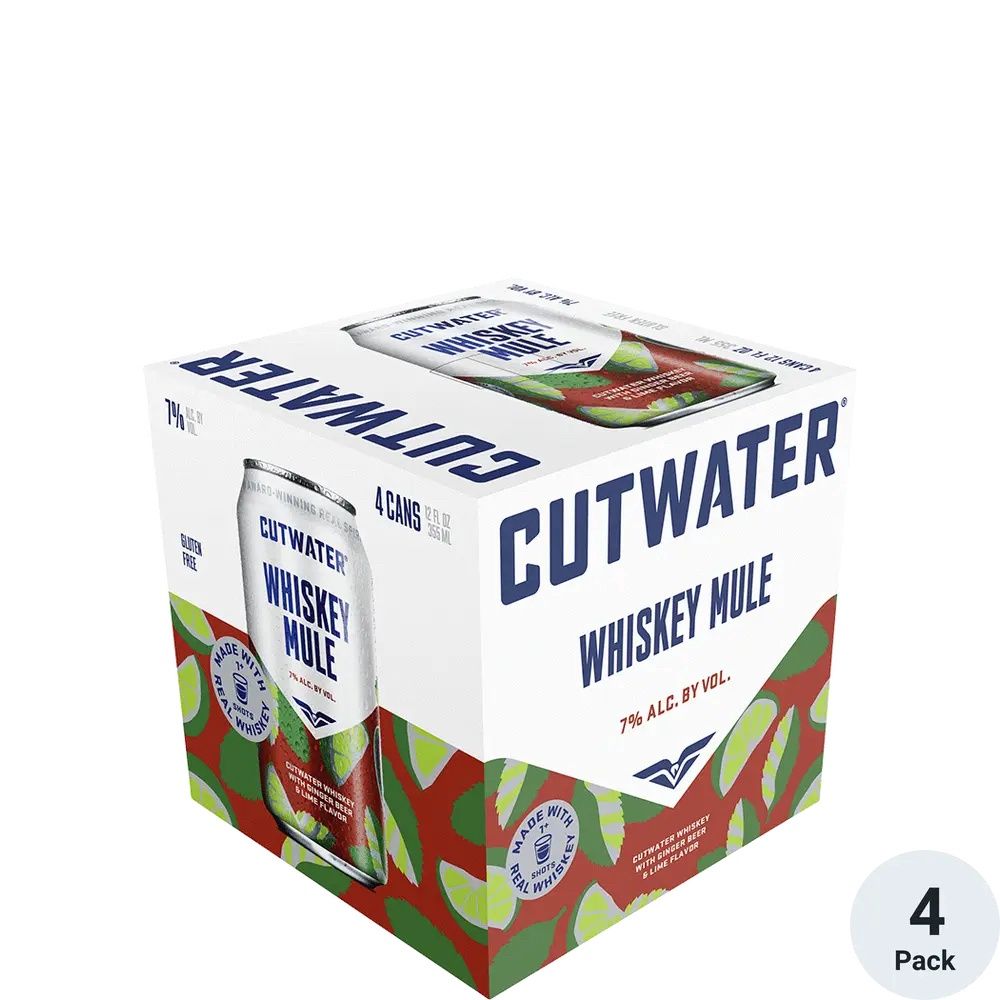 Cutwater Whiskey Mule 4pk-12oz cans