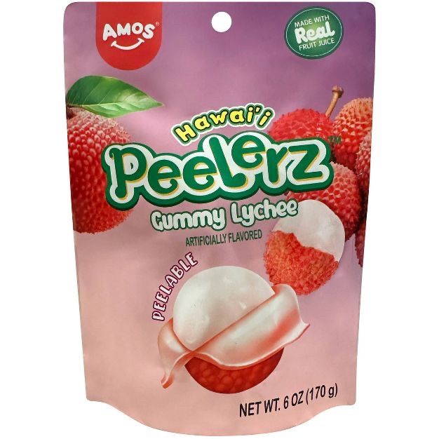 Amos Peelerz Lychee Gummy Candy