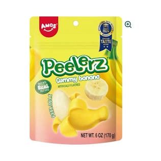 Amos Peelerz Banana Peelable Gummy Candy