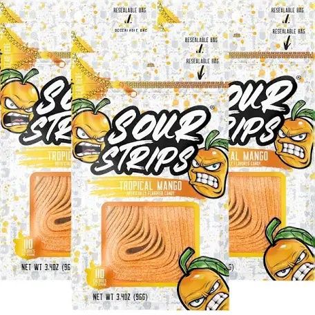 Sour Strips Tropical Mango