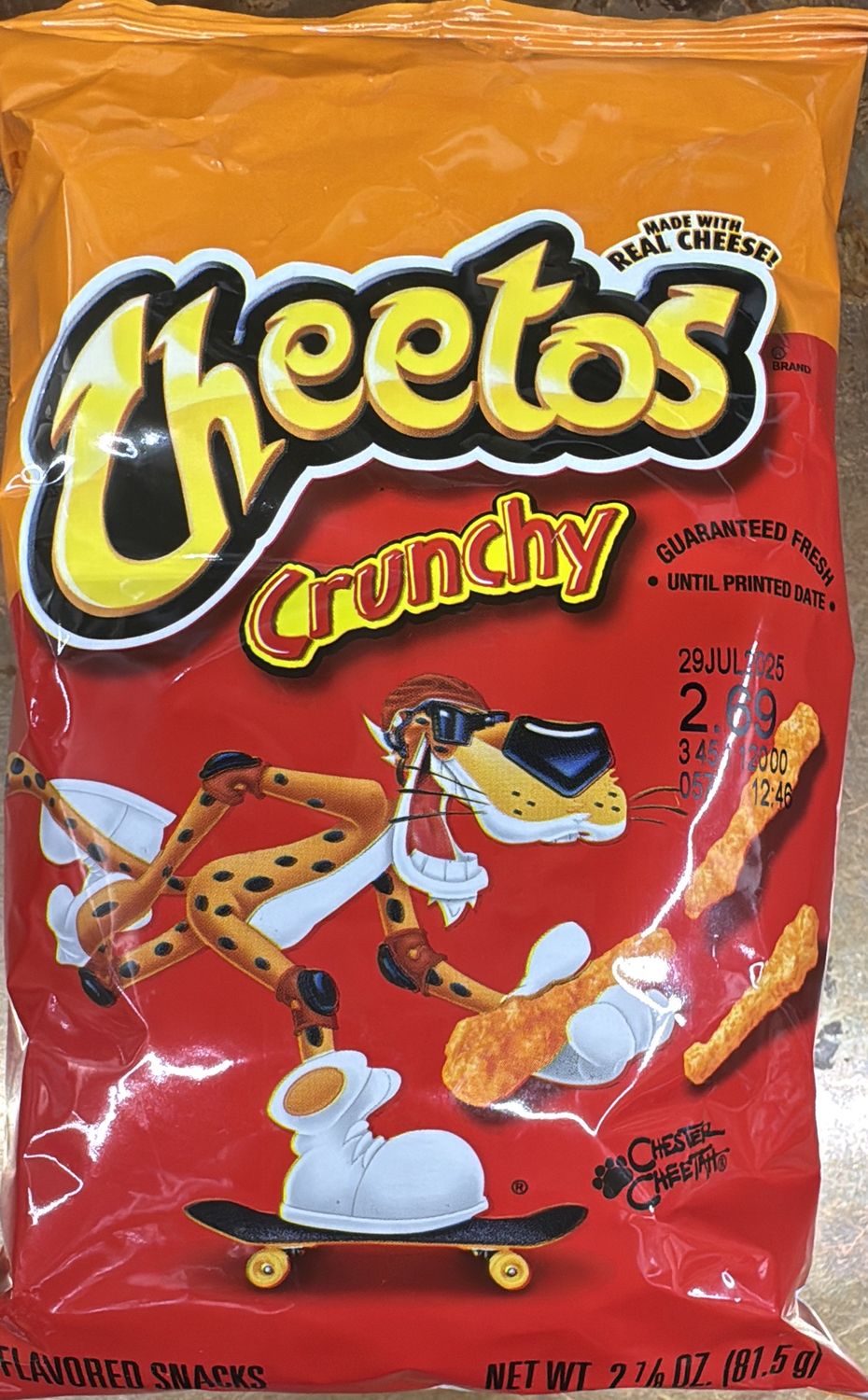 Cheetos crunchy 2. 7/8 oz