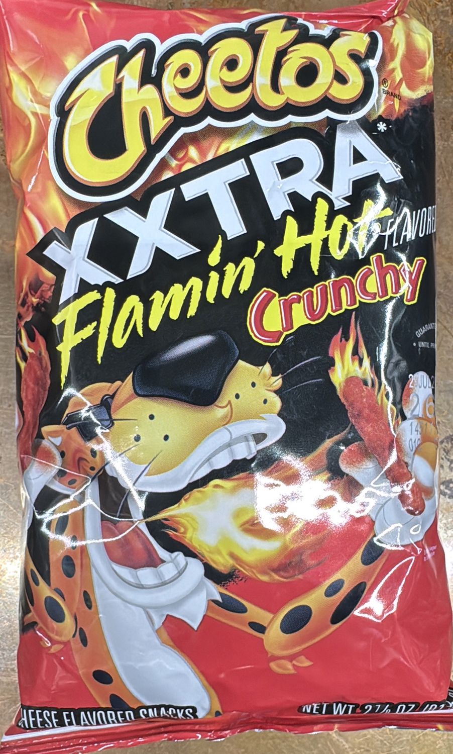 Cheetos Xxtra flaming hot crunchy 2. 7/8 oz