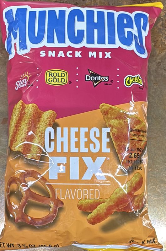 Mumchies cheese fix 3. 3/8 oz
