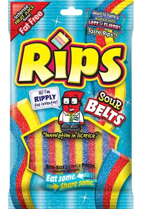 Rips Sour Belts 3.5 oz