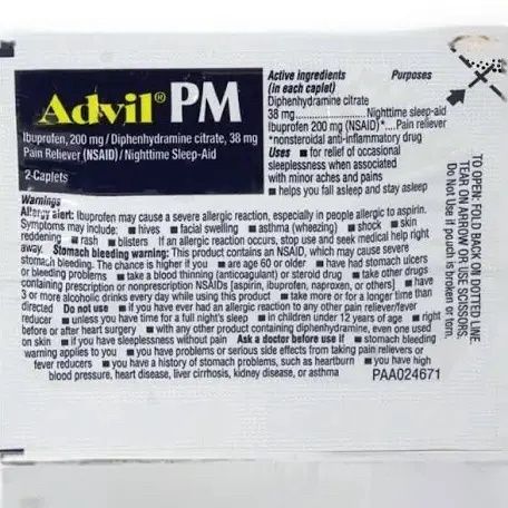 Advil PM 2 Tablets