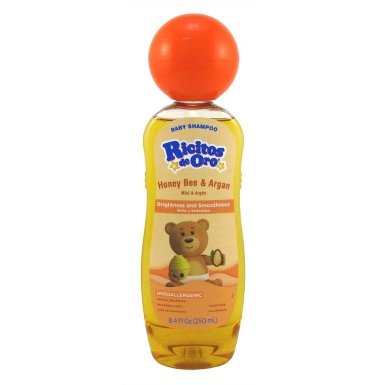 Baby Shampoo Ricitos dec Oro Honey Bee &amp; Argan 8.4 fl oz 25o ml