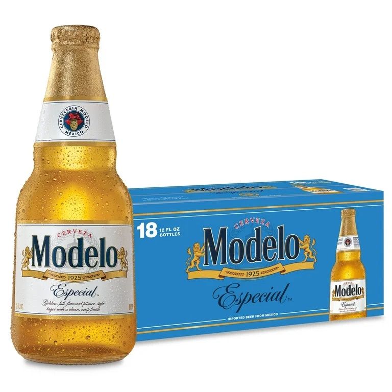 Modelo Especial Mexican Lager Import Beer, 18 Pack 12 fl. oz. Bottles, 4.4% ABV
