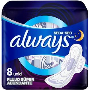 Always 3X Proteccion 8 Toallas Extra Largas2