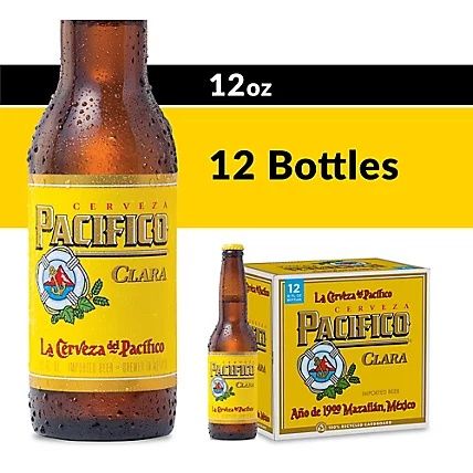 Pacifico 12pk 12oz Btl 4.4% ABV