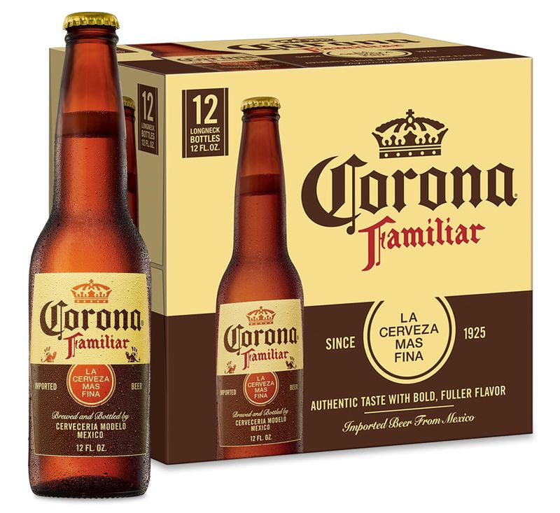 Corona Familiar Mexican Lager Imported Beer, 12 Pack 12 fl. oz. Bottles, 4.8% ABV