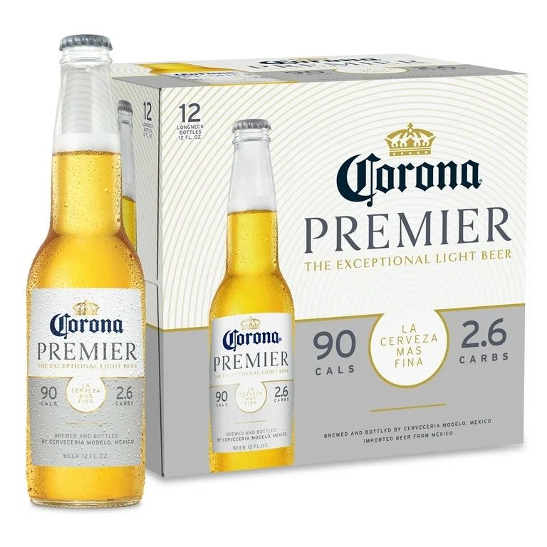 Corona Premier Mexican Lager Light Import Beer, 12 Pack 12 fl. oz. btls, 4.0% ABV