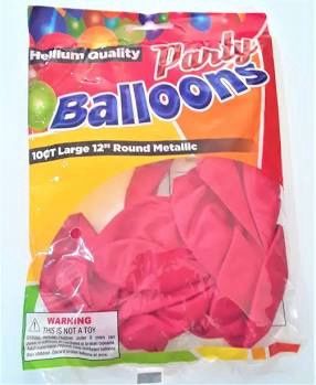 Party Balloons 10CT Large 12 Round
